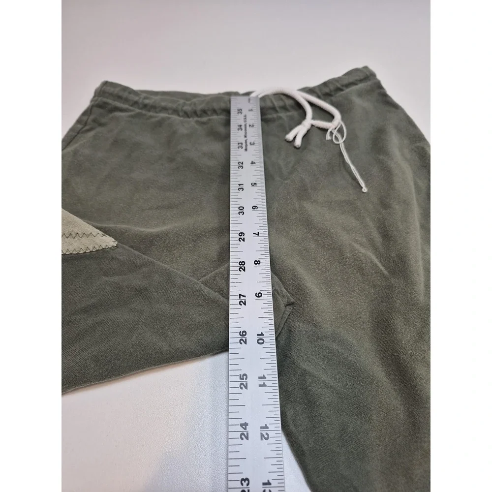 Devon-Aire Sweatpants Kids 24x25 Green Fleece Riding Knee Patch Pants Equestrian